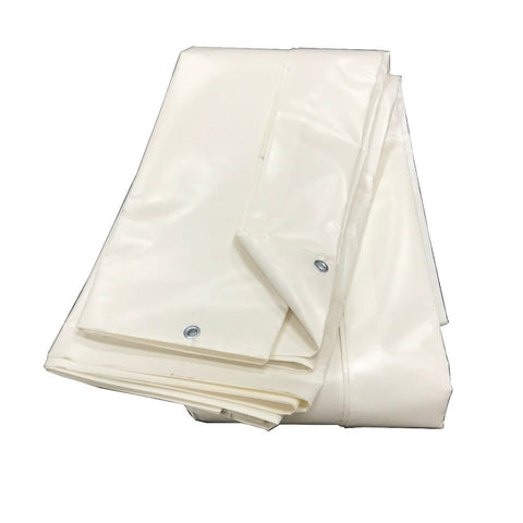 20' x 30' Heavy Duty Waterproof PVC Vinyl Tarp - White