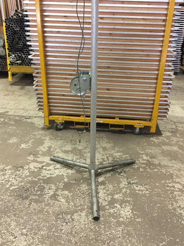 12' Steel Reinforced Frame Tent Jack with Easy Crank Handle
