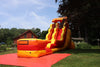 Image of 18' Tall Lava Wave Wet/Dry Inflatable Slide with Blower and Detachable Pool