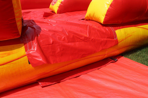 18' Tall Lava Wave Wet/Dry Inflatable Slide with Blower and Detachable Pool