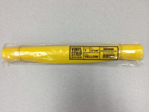 Moose Supply Solid Yellow Vinyl Strip 12" x 60"