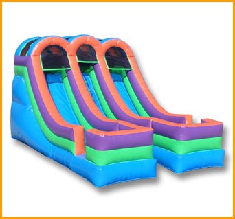 Inflatable 13′ Double Lane Slide S056