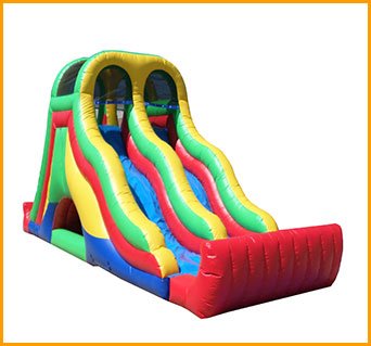 Inflatable 18′ Double Lane Slide S066