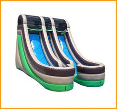 Inflatable 18′ Front Load Double Lane Slide S065