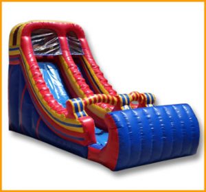 Inflatable 18′ Primary Colors Front Load Slide S054
