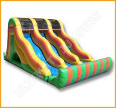 Inflatable 18′ Triple Lane Slide S062