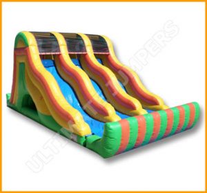 Inflatable 18′ Triple Lane Slide S062
