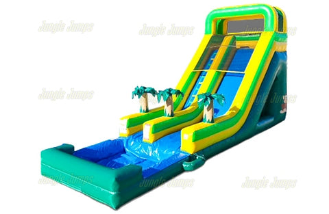 19'H High Jungle Palm Water Slide by Jungle Jumps