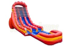 20 Fiery Rouge Double Lane Slide with Pool