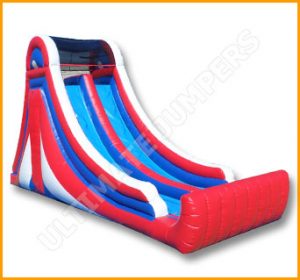 Inflatable 20′ Patriotic Double Lane Climber Slide S064