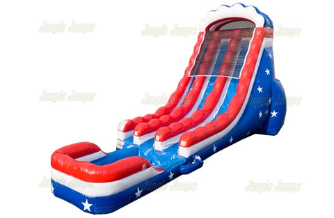 20 USA Wave Double Lane Slide with Pool