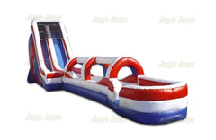 22'H USA Wet only Run N Splash by Jungle Jumps