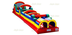 59 feet Obstacle Course with Slide by Jungle Jumps