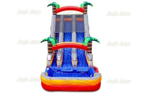 20'H Amazon Palm Slide by Jungle Jumps