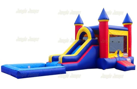 Blue & Red Combo with Pool by Jungle Jumps