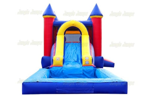 Blue & Red Combo with Pool by Jungle Jumps