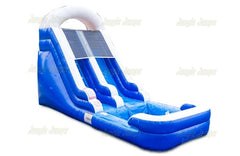 14'H Blue Water Slide by Jungle Jumps