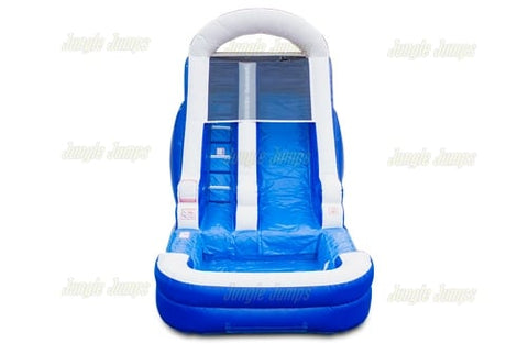 14'H Blue Water Slide by Jungle Jumps