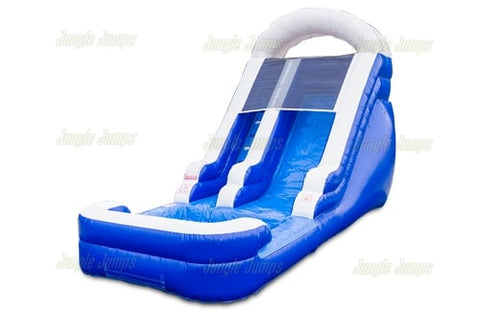14'H Blue Water Slide by Jungle Jumps
