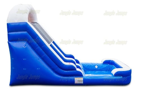 14'H Blue Water Slide by Jungle Jumps
