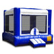 Inflatable Bounce Houses Blue & White Moonwalk is an inflatable bounce house for sale and customization options available, Buy yours today.