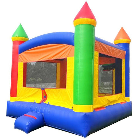 Rental Lite Rainbow Bounce House with Blower