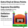 Image of Orange Castle Inflatable Bounce House with Blower