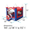 Image of Red, White and Blue Patriotic Inflatable Bounce House, Tent, Game Trio