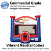 Image of Patriotic Red, White & Blue Bounce House with Blower