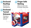 Image of Patriotic Red, White & Blue Bounce House with Blower
