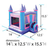 Image of Modular Pink Inflatable Bounce House with Blower