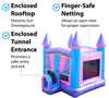 Image of Modular Pink Commercial Inflatable Bounce House with Blower