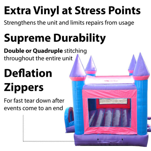 Modular Pink Inflatable Bounce House with Blower