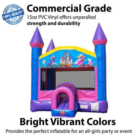 Pink Princess Dream Bounce House with Blower
