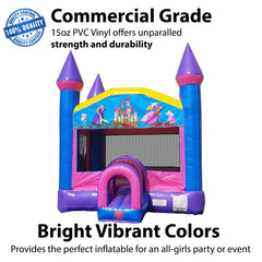 Pink Princess Dream Bounce House with Blower