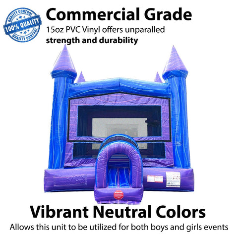 Purple Marble Modular Bounce House with Blower