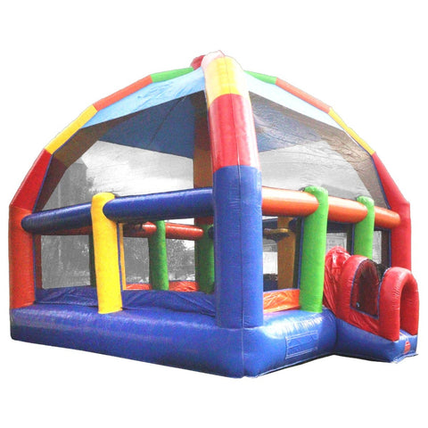 22' x 22' Big Bubba Giant Rainbow Bounce House with Blower