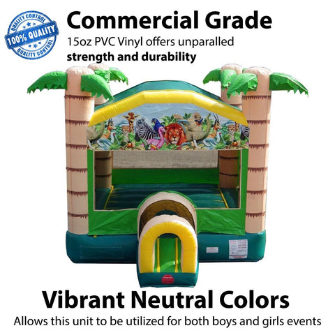 Tropical Paradise Bounce House with Blower
