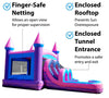Image of Kids Pink Water Slide Bounce House Combo with Blower