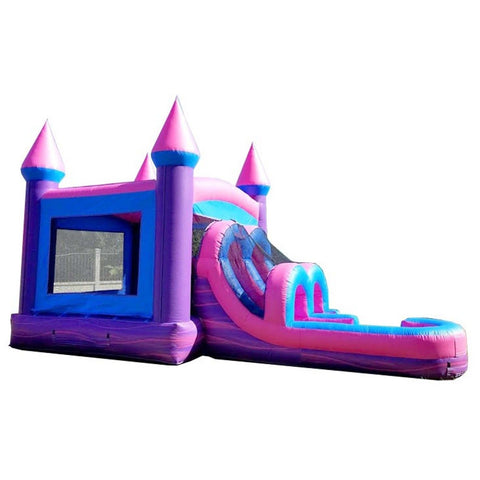 Kids Pink Water Slide Bounce House Combo with Blower