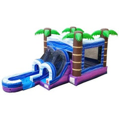 Kids Tropical Water Slide Bounce House Combo with Blower