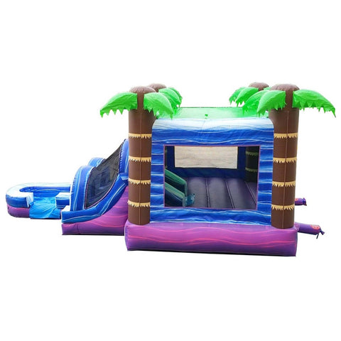 Kids Tropical Water Slide Bounce House Combo with Blower