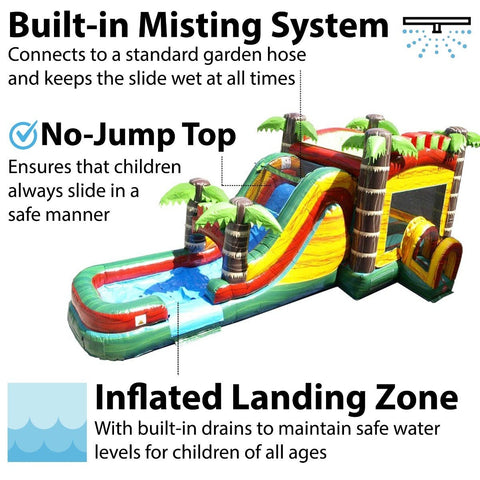 Save on Inflatable Water Slide Bounce House Combo with Blower