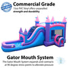 Image of Buy Mega Pink Inflatable Water Slide Bounce House Combo with Blower