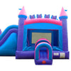 Image of Sale on Buy Bounce House Near Me Mega Pink Inflatable Water Slide Bouncy Castle Combo with Blower