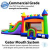 Image of Mega Rainbow Water Slide Bounce House Combo with Blower