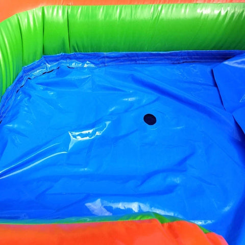 Mega Rainbow Water Slide Bounce House Combo with Blower