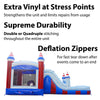 Image of Mega Stars and Stripes Inflatable Water Slide Bounce House Combo with Blower