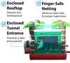 Image of Save on Mega Tropical Red Marble Water Slide Bounce House Combo with Blower