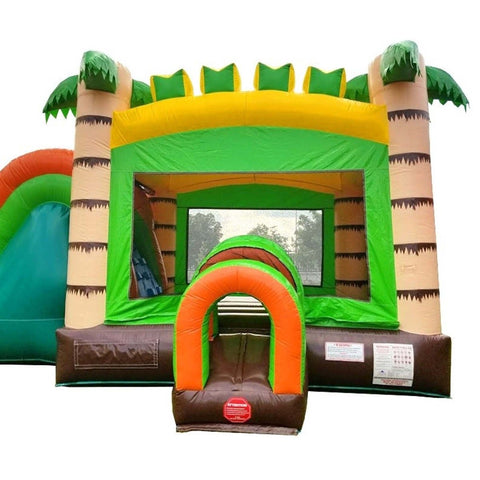 Mega Tropical Water Slide Bounce House Combo with Blower